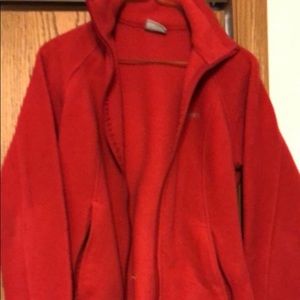 Columbia red fleece jacket